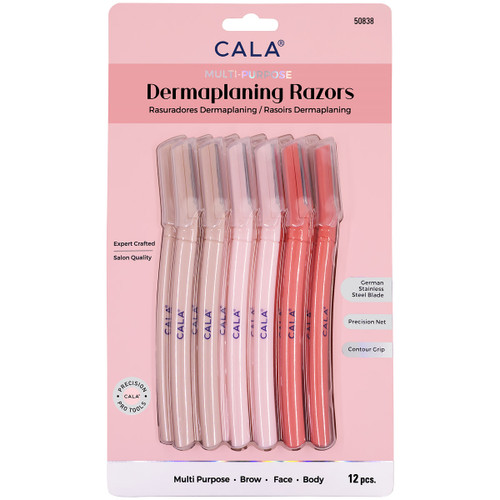 Multi-Purpose Facial Razor Set – Pink (12pcs)